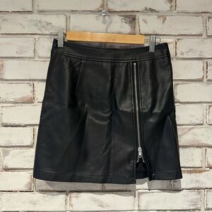 Altar’d State black faux leather skirt size small